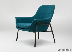 NOBLE - Fabric armchair with armrests _ CAMERICH