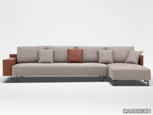 EAST-WEST - Sectional fabric sofa with chaise longue _ CAMERICH