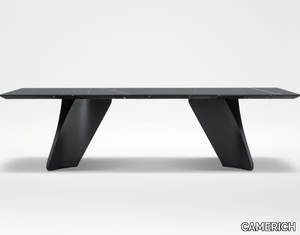 SPIN - Rectangular marble table _ CAMERICH