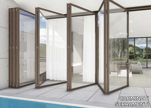 SKYLINE BIFOLD - Wooden patio door _ CARMINATI SERRAMENTI