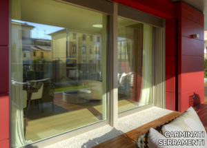 ALU 90 - Aluminium and wood patio door _ CARMINATI SERRAMENTI