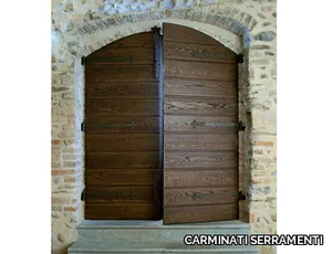 Arched entry door - Arched exterior oak entry door _ CARMINATI SERRAMENTI