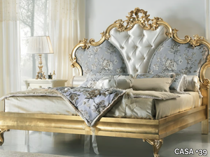 DIAMANTE - Wooden double bed with tufted headboard _ CASA +39