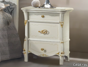 DIAMANTE - Wooden bedside table with drawers _ CASA +39