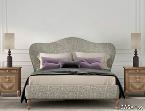 FLY - Double bed with upholstered headboard _ CASA +39