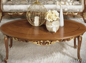 LA FENICE - Oval wooden coffee table _ CASA +39