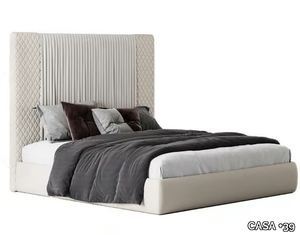 MOON - Fabric double bed with upholstered headboard _ CASA +39