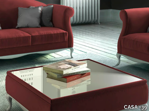 SMERALDO - Square wood and glass coffee table _ CASA +39