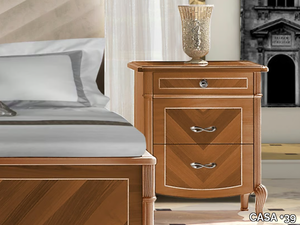 PRESTIGE 2 - Wooden bedside table with drawers _ CASA +39