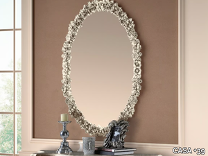 PRESTIGE - Oval framed wall-mounted mirror _ CASA +39