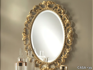 ROSSINI - Oval framed wall-mounted mirror _ CASA +39