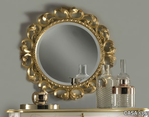 ROSSINI - Round framed wall-mounted mirror _ CASA +39