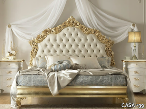 VERDI - Wooden bed with tufted headboard _ CASA +39