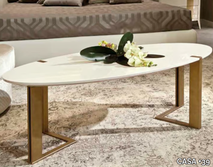 GOLD - Oval coffee table _ CASA +39