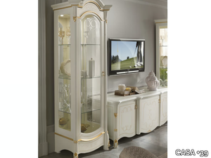 DIAMANTE - Wooden display cabinet with integrated lighting _ CASA +39