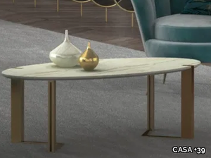 GOLD - Oval coffee table _ CASA +39