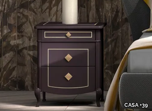 PRESTIGE 2 - Wooden bedside table with drawers _ CASA +39