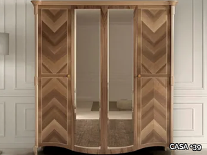 PRESTIGE 2 - Mirrored wooden wardrobe _ CASA +39