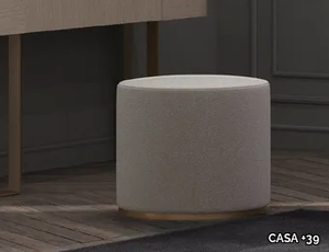 RONDO - Upholstered round fabric pouf _ CASA +39