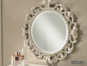 ROSSINI - Round framed wall-mounted mirror _ CASA +39