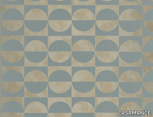 CIRCLES - Washable metallic effect geometric wallpaper _ CASAMANCE