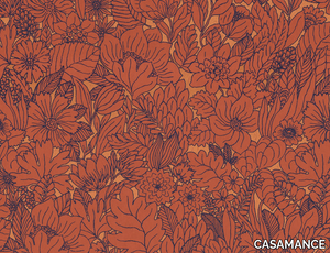 DAHLIA - Washable wallpaper with floral pattern _ CASAMANCE