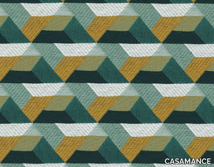 RAGTIME - Fire retardant satin fabric with graphic pattern _ CASAMANCE