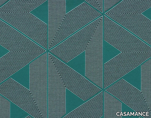 RASPAIL - Fire retardant satin fabric with graphic pattern _ CASAMANCE