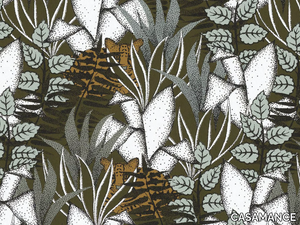 TIGRIS - Washable nonwoven wallpaper with floral pattern _ CASAMANCE