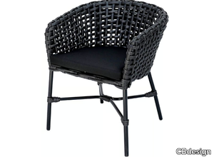 FABION - Fabric garden chair with integrated cushion _ CBdesign