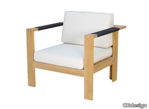 ALPINE - Teak garden armchair _ CBdesign