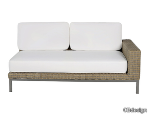 OPERA - Sectional 2 seater fabric garden sofa _ CBdesign