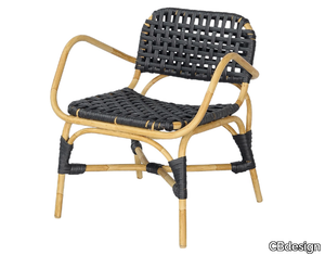 KISA - Garden synthetic fibre easy chair with armrests _ CBdesign