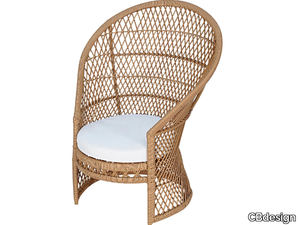 SANTORINI - Garden synthetic fibre easy chair _ CBdesign