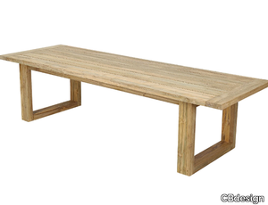 JESON - Rectangular teak garden table _ CBdesign