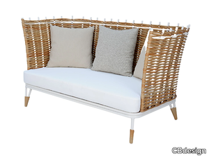 MIRA - 2 seater synthetic fibre garden sofa _ CBdesign