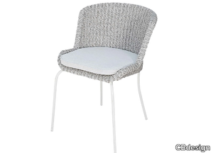 ILEANA - Fabric garden chair with integrated cushion _ CBdesign
