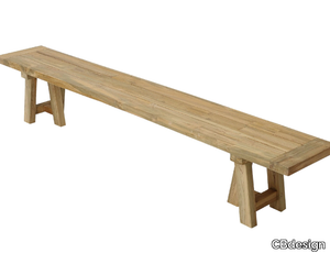 CASTOR - Teak garden bench _ CBdesign