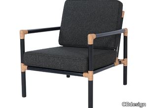 NUSA - Garden synthetic fibre easy chair with armrests _ CBdesign