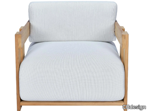 AXIS - Fabric garden armchair with armrests _ CBdesign