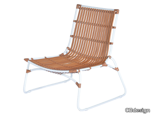 BALIZE - Sled base garden armchair _ CBdesign