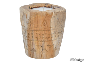 CANDLE LOG PRIMITIF - Teak candle _ CBdesign