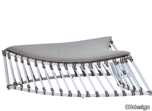 FOGLIA - Low aluminium garden stool _ CBdesign