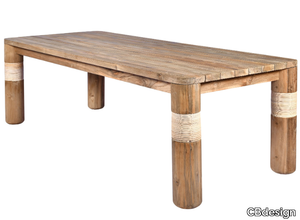 HERCULES - Rectangular teak garden table _ CBdesign