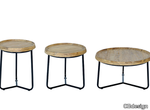 ISLAND - Teak garden side tables set _ CBdesign