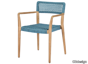 IZA - Synthetic fibre garden chair with armrests _ CBdesign