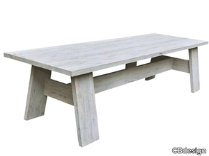 KING 500 - Rectangular teak garden table _ CBdesign