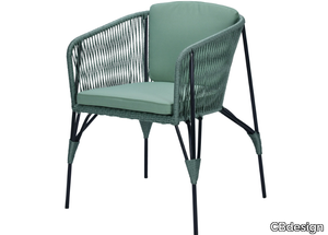 LODZ - Olefin fiber garden chair with armrests _ CBdesign