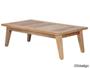 MANILA - Rectangular teak garden side table _ CBdesign