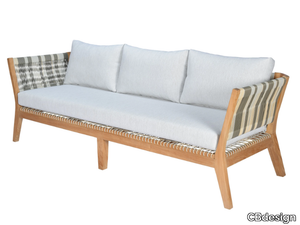 MILLY - 3 seater synthetic fibre garden sofa _ CBdesign